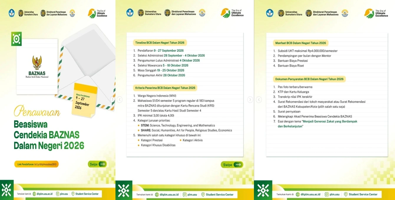 Program Beasiswa Cendekia BAZNAS Tahun 2026